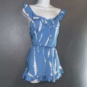 Ocean Drive New w Tags Blue Sleeveless Romper Jumpsuit Womens Medium